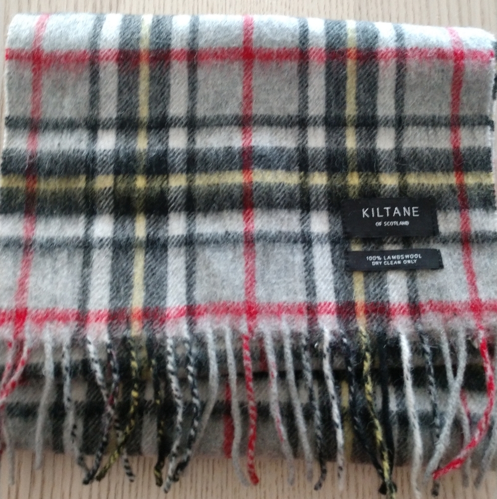 KILTANE Of Scotland 100% Lambswool Unisex Men Women Wrap Scarf Accessory